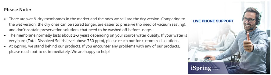iSpring provides great quality products