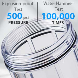 high material quality of ispring spin down water filter