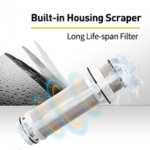 iSpring WSP50ARB comes with Built-in Housing Scraper