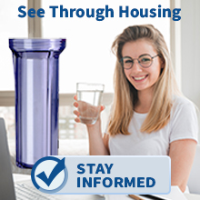 1st stage transparent housing for reverse osmosis water filter